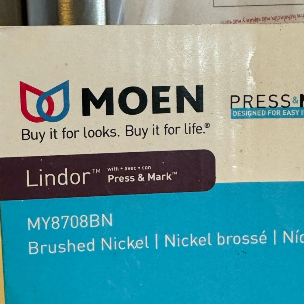 Moen Lindor Brushed Nickel Pivoting Toilet Paper Holder Press & Mark MY8708BN